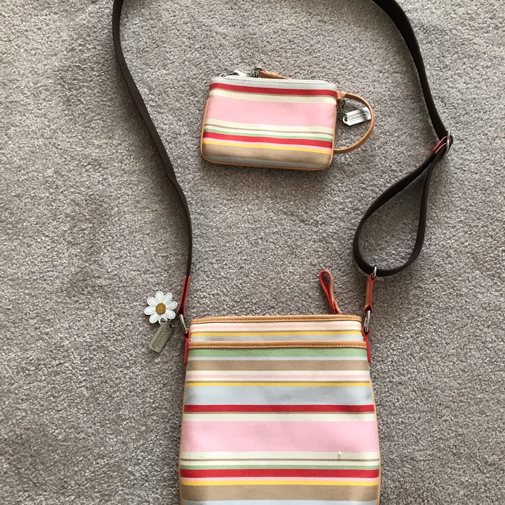 Coach bag and change purse